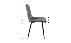 Scaun Living Tapitat KJC37 Gri