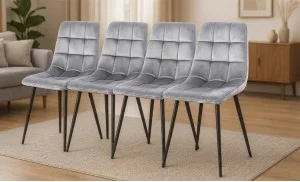 Set 4 Scaune KJC37 Gri