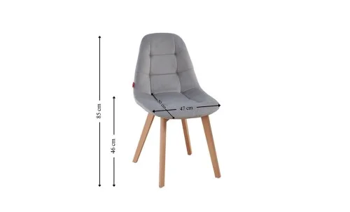 Set Masă Living SL673 Albă cu 2 Scaune KJC5304 Gri