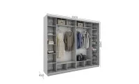 Dulap Personalizat Usi Glisante, 300 x 240 x 45