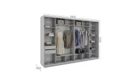 Dulap Personalizat Usi Glisante, 340 x 220 x 45