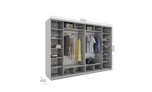 Dulap Personalizat Usi Glisante, 360 x 240 x 60