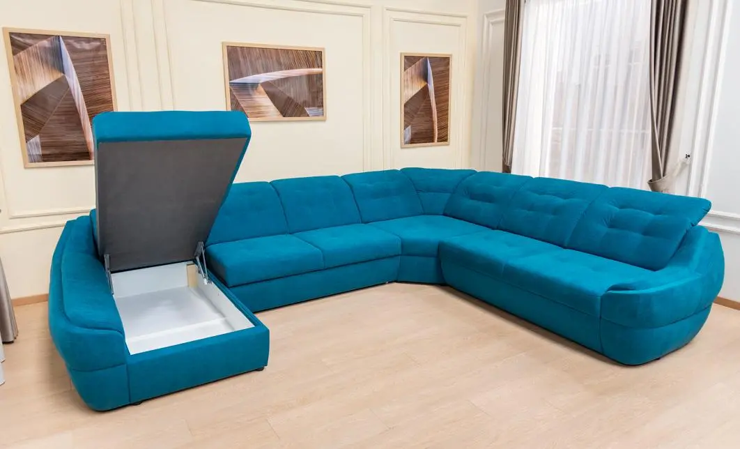 Colțar Extensibil Space XXL Turcoaz - Vega 25 Stânga