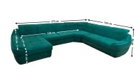 Colțar Extensibil Space XXL Verde - Vega 27 Stânga 2