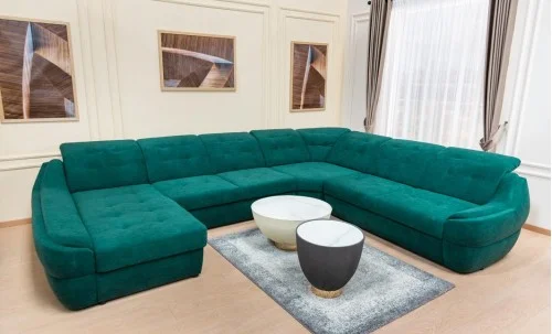 Colțar Extensibil Space XXL Verde - Vega 27 Stânga