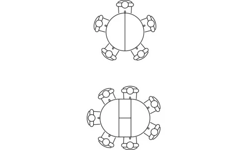 Masa Living Extensibila Dobok 110 cm Alb