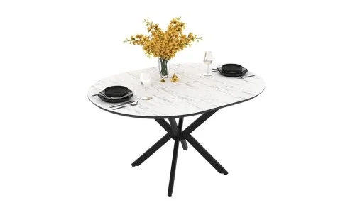 Masa Living Extensibila Dobok 110 cm Alb