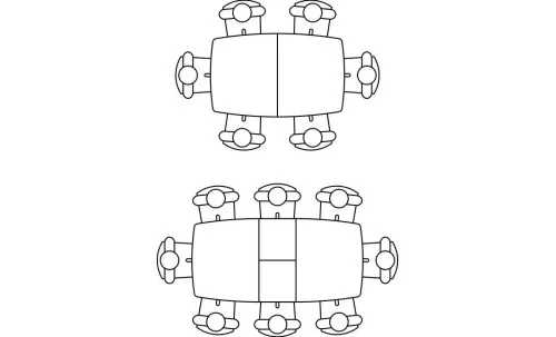 Masa Living Extensibila Filis 145 cm Alb