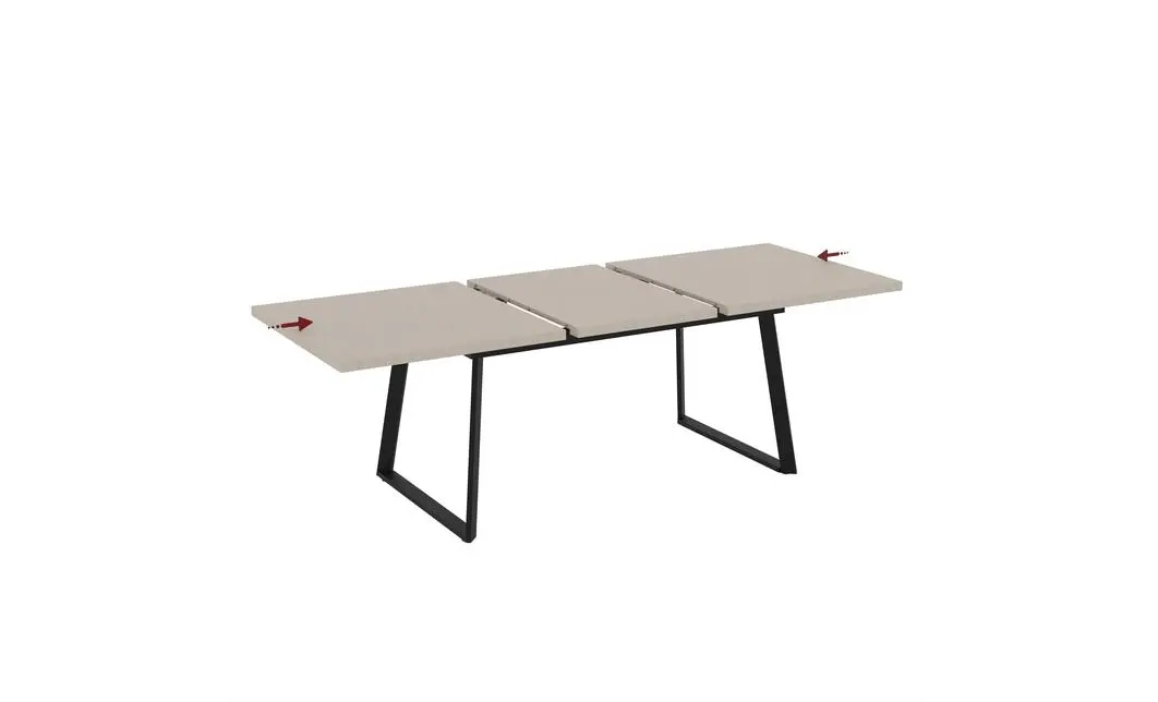 Masa Living Extensibila Lavinya 170 cm Bej Deschis 5