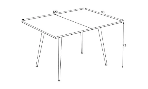 Masa Living Extensibila Lilis 120 cm Rivoli