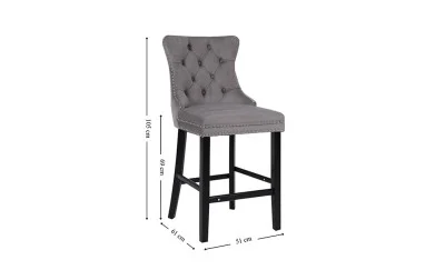 Scaun Bar KJC10177 Gri