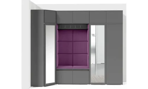 Cuier Hol Max 39, Grafit/Mov - Trinity 11