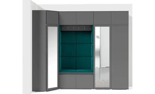 Cuier Hol Max 39, Grafit/Verde - Trinity 29