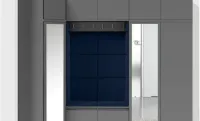 Cuier Hol Max 39, Grafit/Albastru - Trinity 30