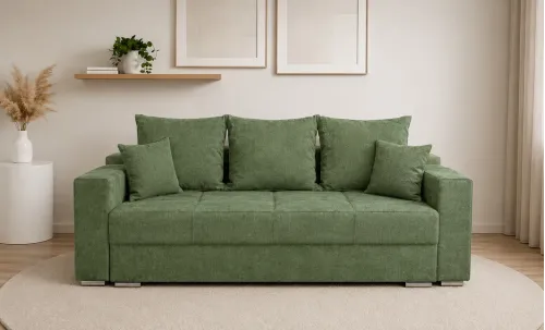 Canapea Extensibilă Claudia Memory Mini, Verde Brad