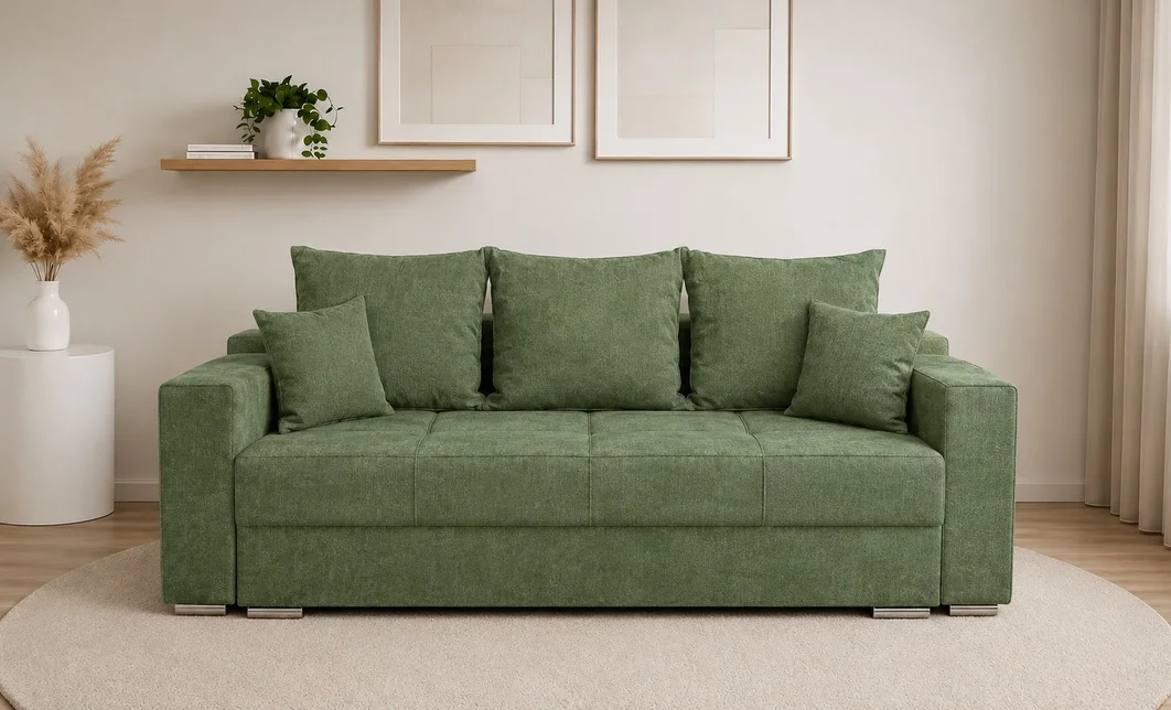 Canapea Extensibilă Claudia Memory Max, Verde Brad