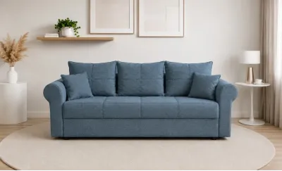 Canapea Extensibilă Elsa Bonell Mini, Gri antracit