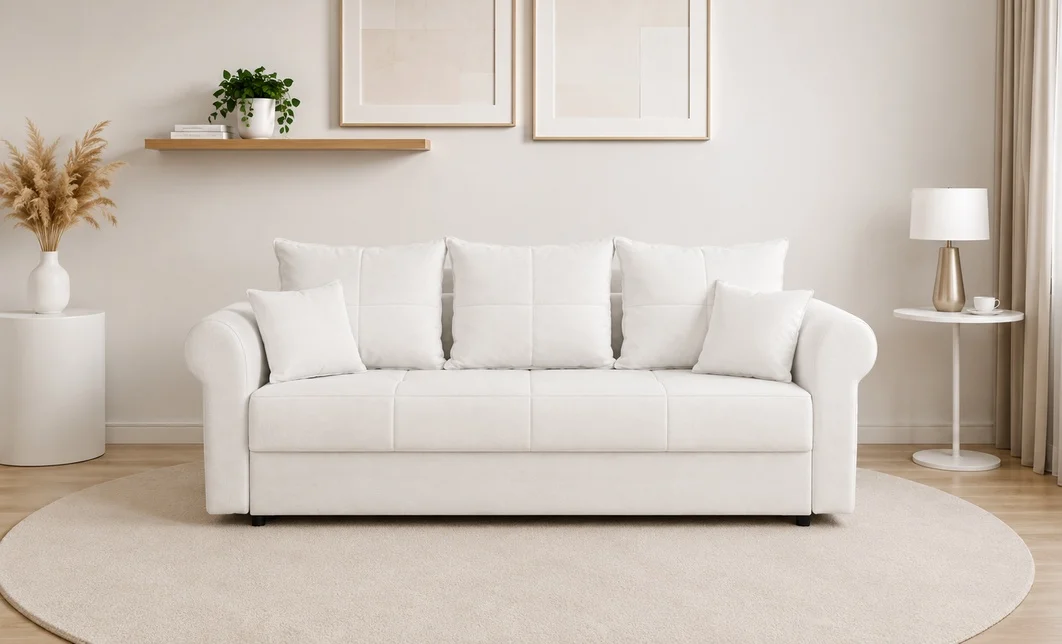Canapea Extensibilă Elsa Memory Max, Gri deschis