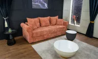 Canapea Extensibilă Elsa Memory Max, Rosu caramiziu