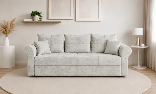 Canapea Extensibilă Elsa Memory Max, Gri deschis