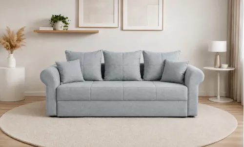 Canapea Extensibilă Elsa Memory Mini, Gri albastrui