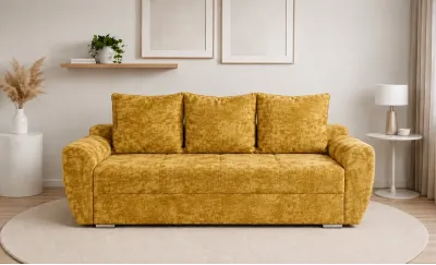 Canapea Extensibilă Lacrima Bonell Mini, Muștar