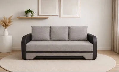Canapea Extensibilă Corina Memory Mini, Gri inchis