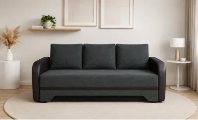 Canapea Extensibilă Corina Memory Max, Gri închis