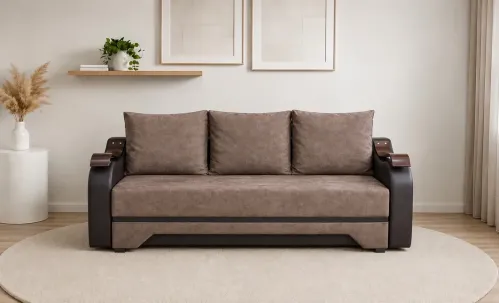 Canapea Extensibilă Sally Bonell Mini, Maro