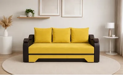 Canapea Extensibilă Sally Bonell Max, Mustar