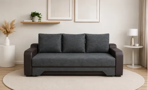 Canapea Extensibilă Royal Bonell Max, Gri antracit