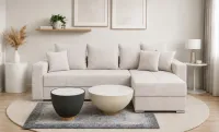 Colțar Extensibil Claudia XXL Bonell Bej Deschis - Aragon 3 