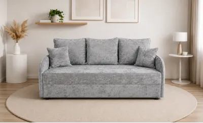 Canapea Extensibilă Adelina Memory Mini, Gri închis