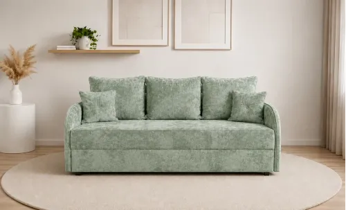Canapea Extensibilă Adelina Memory Mini, Verde