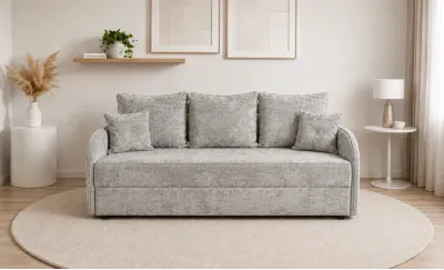 Canapea Extensibilă Adelina Memory Max, Gri deschis