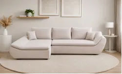 Colțar Extensibil Relax Bej Deschis - Vega 03 Stânga
