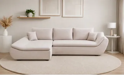 Colțar Extensibil Relax Bej Deschis - Vega 03 Stânga