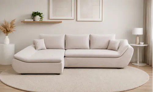 Colțar Extensibil Relax Bej Deschis - Vega 03 Stânga