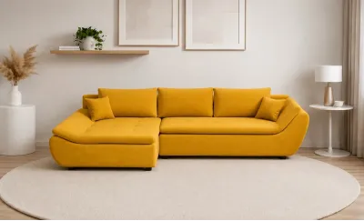 Colțar Extensibil Relax Galben - Vega 13 Stânga