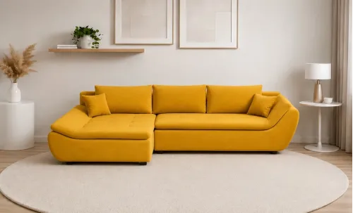 Colțar Extensibil Relax Galben - Vega 13 Stânga
