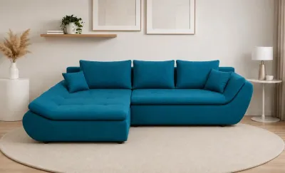 Colțar Extensibil Relax Turcoaz - Vega 25 Stânga