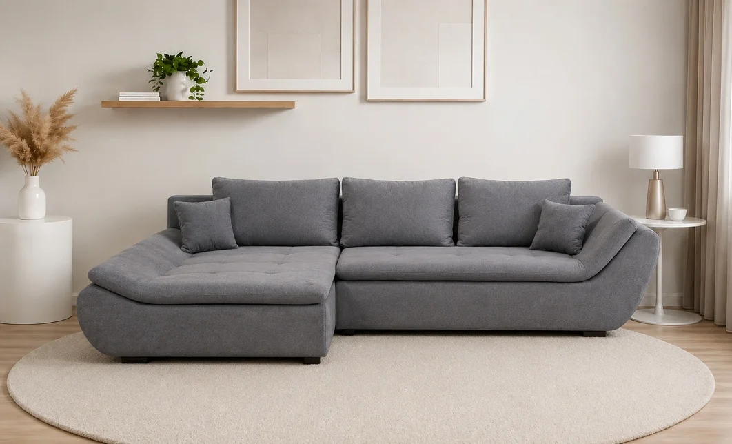 Colțar Extensibil Relax Gri Deschis - Vega 33 Stânga