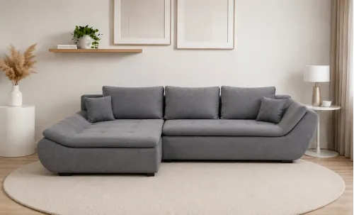 Colțar Extensibil Relax Gri Deschis - Vega 33 Stânga