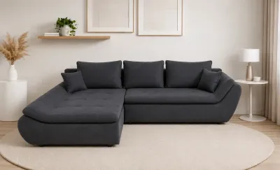 Colțar Extensibil Relax Gri Închis - Vega 35 Stânga