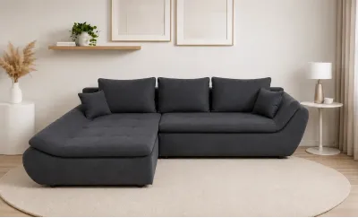Colțar Extensibil Relax Gri Închis - Vega 35 Stânga