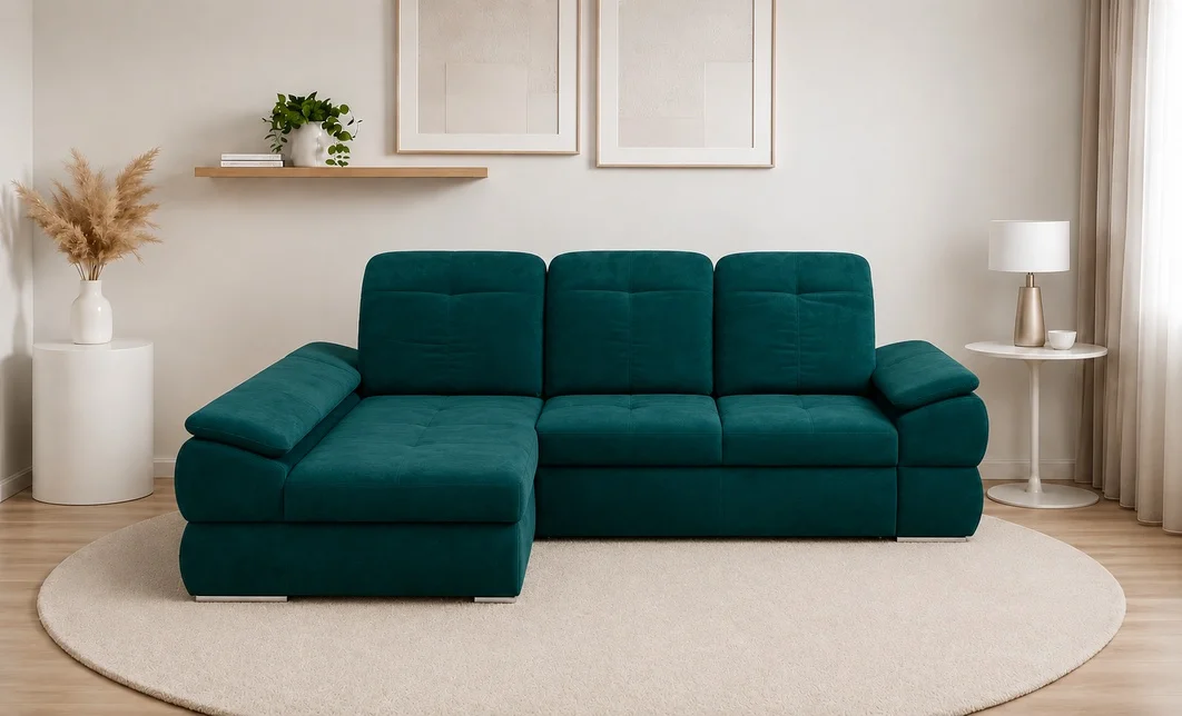 Colțar Extensibil Denver 2 Verde - Vega 27 Stânga