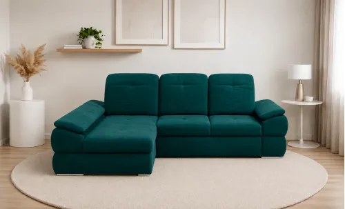 Colțar Extensibil Denver 2 Verde - Vega 27 Stânga