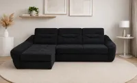 Colțar Extensibil Space Negru- Vega 70 Stânga