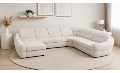 Colțar Extensibil Space XXL Bej - Vega 03 Stânga