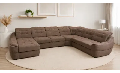 Colțar Extensibil Space XXL Maro - Vega 36 Stânga